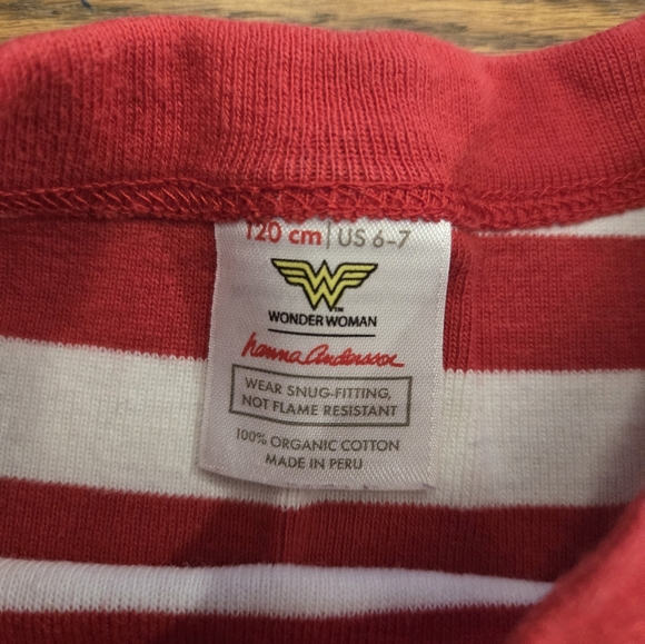 Hanna Andersson Disney Princess Ariel Belle Wonder Women Pajamas Size 120 / 6-7 - Picture 13 of 15